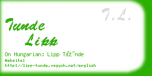 tunde lipp business card